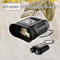 Télescope de vision nocturne numérique 4K HD 48MP avec zoom optique 8x, vision nocturne infrarouge, pour la chasse et l'observation en extérieur