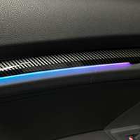 Kit de rétrofit d'éclairage ambiant LED intérieur TMPRO compatible avec Audi A3/S3/RS3 2013-2020, pièces de garniture en fibre de carbone