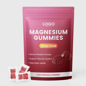 Gomitas de Glicinato de Magnesio OEM/ODM para Relajación Muscular, Suplemento en Gomitas Envasadas Individualmente para la Salud Cerebral en Bolsas - Product Image 1
