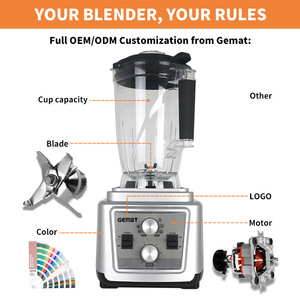 Licuadora Comercial Gemat de 6 Litros, Mezcladora de Alta Velocidad para Smoothies y Jugos - Product Image 3