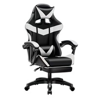 Fauteuil de gaming exécutif en cuir avec base chromée, accoudoirs réglables, vérin à gaz 3 positions, coussin en mousse à mémoire de forme et fonction pivotante