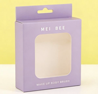 Caja de Cartón con Asa para Colgar y Ventana de PET, Logotipo Personalizado en Color, para Empaquetado Minorista al por Mayor