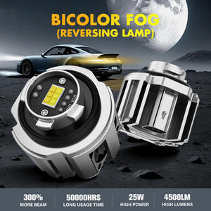 H7 LED 12V สำหรับรถยนต์, L1B พัดลมให้ความสว่างสูงโคมไฟตัดหมอก<span class=keywords><strong>ไฟ</strong></span>สีเหลือง3000K <span class=keywords><strong>ไฟ</strong></span>ถอยหลัง LED สีขาวสองสีโอลิเวอร์25W - Product Image 2