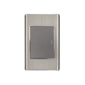 VOLTECK BOX 3 Piastra Rinforzata in Acciaio Inox 1 Interruttore 3 Moduli Standard UK PA-APSE3-LA-3BOX Lisbona - Product Image 1