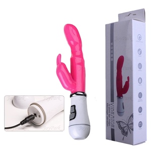JoyPark Wholesale Japanese 10 Modes G-Spot AV Double Motor USB Charger Waterproof Non-Latex Magic Massage Wand <strong>Pink</strong> <strong>Vibrator</strong> - Product Image 1