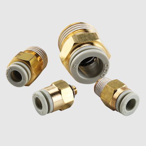 Sambungan Trakea Quick-plug Lurus Berulir KQ2H04 06/08/10/12-01-02-03-04S Konektor Fitting Pneumatik - Product Image 3