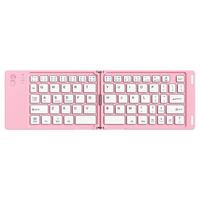 Keyboard Nirkabel Mini Portabel dan Lipat yang Dapat Diisi Ulang, Keyboard Lipat Nirkabel Bluetooth untuk Laptop hp dan Ponsel