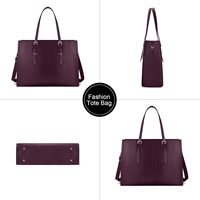 Nouveauté Sac à dos pour ordinateur portable en cuir pour femme, élégant sac à dos en PU, sac à dos multifonctionnel pour ordinateur portable, voyage d'affaires