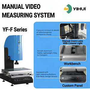 Machine de mesure visuelle 2D manuelle avec objectif zoom Pomeas 0,7X-4,5X et source lumineuse annulaire LED 30W pour inspection dimensionnelle de précision - Product Image 3