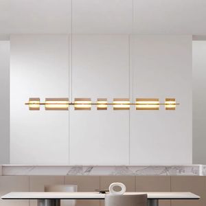 Lámpara de Araña Minimalista Italiana de Cobre para Comedor, Diseño de Cristal de Lujo, Lámpara Colgante para Isla de Cocina, Barra o Mostrador - Product Image 5