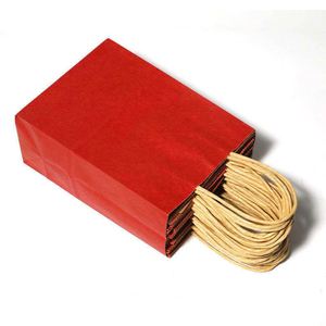 ถุงของขวัญกระดาษคราฟท์พิมพ์ลายแบบกำหนดเอง รีไซเคิลได้ พร้อมหูหิ้ว สำหรับใส่ชานม กาแฟ เทียน - Product Image 2