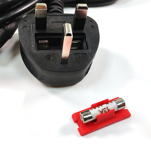 Hot Deal Red Fuse 1.5M Indoor UK 3 Pin Plug Copper UK Standard Extension Power Cord UK to Iec C7 C13 C5 - Product Image 4