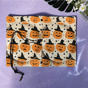 A6 Cahier Vintage Fait Main Fermeture à Cravate Durable 160 Pages Cadeau Robuste pour Franchise Réunion RecordsPumpkins <span class=keywords><strong>Sorcière</strong></span> Chapeaux s - Product Image 6