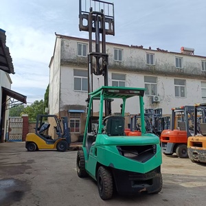 Internal Combustion Forklift Mitsubishi FD30 3 Ton Hydraulic <b>Side</b> Shift Solid Tire Diesel-Powered Perfect Performance - Product Image 4