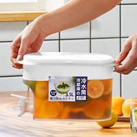 Seau à eau froide de grande capacité 3L avec robinet en plastique, distributeur de boissons froides