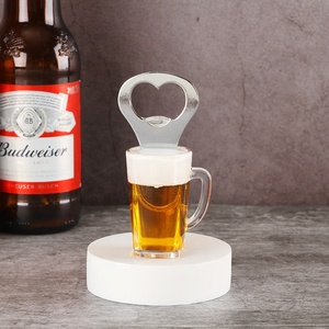 Logotipo personalizado aço inoxidável cerveja caneca aço com geladeira ímã abridor de garrafas - Product Image 6