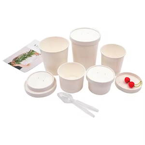 Bols en papier kraft jetables personnalisés pour salade à emporter impression offset bols à <span class=keywords><strong>poké</strong></span> - Product Image 5