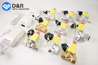 D & R DN15 vanne d'arrêt de gaz à usage domestique détecteurs de gaz DC9V combustibles électrovanne électronique de gaz naturel disponible avec alarmes