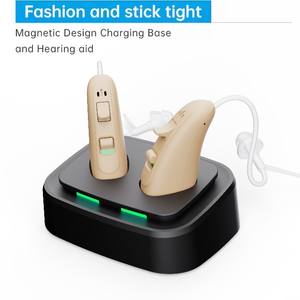 JINGHAO D12 Mini BTE 16 canais aparelhos auditivos digitais recarregáveis binaurais BTE com doca de carregador USB - Product Image 3