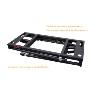 K-708B Anti-Slip Rubber Feet Height & Width Adjustable Folding Piano Keyboard <b>Stand</b> - Product Image 5