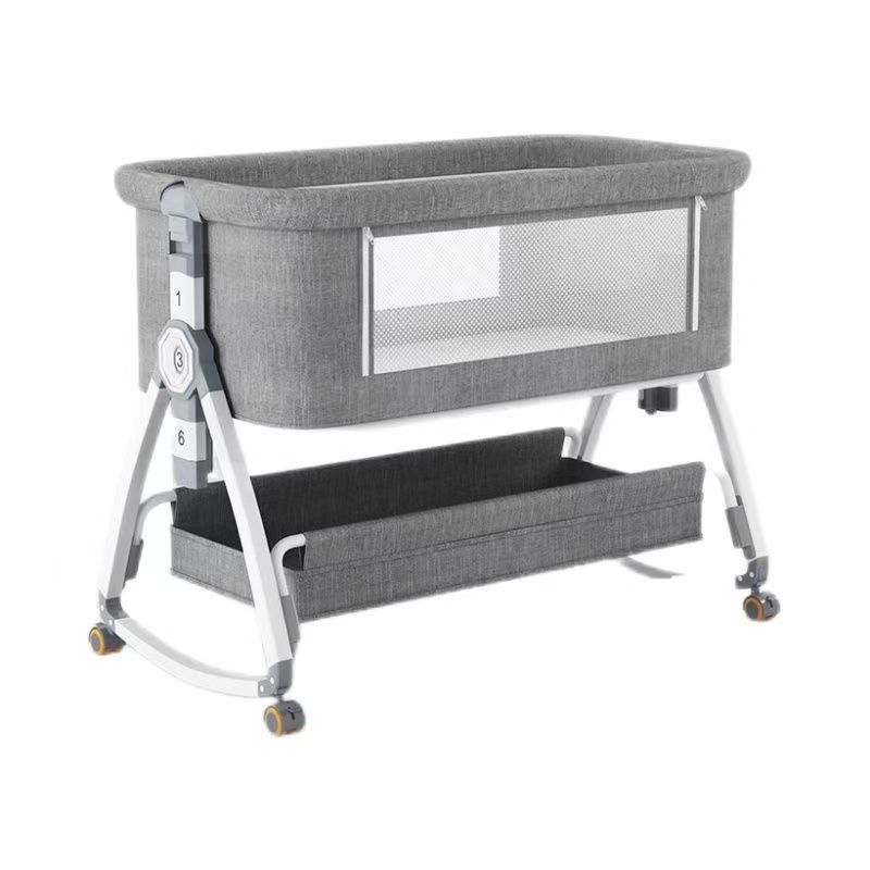 Portable Multifunctional Baby Bassinet Bed – Foldable Newborn Baby Crib with Large Splicing Design & Mobile Portable Nursery Bed
