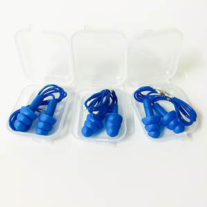 Ohr stöpsel mit Silikon geräusch unterdrückung Komfortable Silikon-Ohr stöpsel 1 Paar Box NRR 29dB zum Schwimmen Erwachsene Ohr stöpsel Wasser dusche - Product Image 6