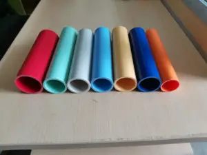 Tubulação amarila de pvc de material pvc, tubo azul de plástico, preto, horário 40, tubulação redonda de grau de móveis