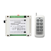 Module récepteur de relais universel à télécommande 8 canaux 433 MHz, apprentissage automatique, DC12V/24V, portée 1000-3000m, sortie 10A pour porte de garage
