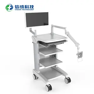 Medical Cart Manufacturer Endoscope Workstation Advanced ENT Instrument Emergency Endoscopy Trolley Cart