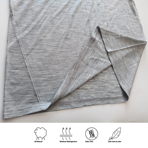 Maglietta in <span class=keywords><strong>lana</strong></span> Merino da uomo manica corta sportiva leggera a strati Base da trekking canottiera traspirante - Product Image 5