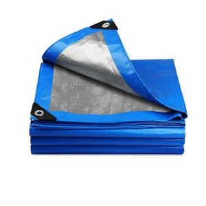 Superior Quality 100% Waterproof Heavy Duty Tarp Poly <strong>Material</strong> <strong>Blue</strong>/Silver Tarpaulin Sheet with All Specifications - Product Image 2