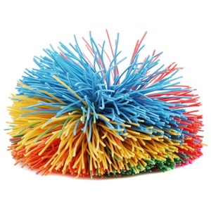 Venta al por mayor <span class=keywords><strong>de</strong></span> juguetes antiestrés sensoriales, pompón arcoíris <span class=keywords><strong>de</strong></span> colores, mono <span class=keywords><strong>de</strong></span> plástico, <span class=keywords><strong>bolas</strong></span> fibrosas, malabares <span class=keywords><strong>de</strong></span> estrés hinchables, estructuras <span class=keywords><strong>de</strong></span> juguetes al aire libre - Product Image 2