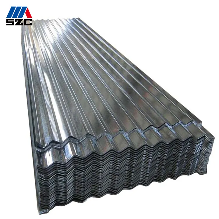 zinc metal gi corrugated galvanized steel plate iron roofing glazed sheet