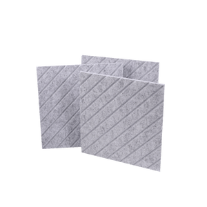 Geelgrijze akoestische wandpanelen, meerkleurig optioneel, geluidsabsorberend, decoratieve wandabsorber, 100% polyestervezel, <span class=keywords><strong>modern</strong></span> - Product Image 3