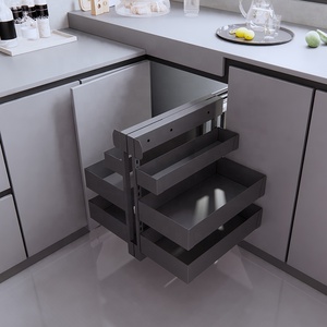 Kitchen Magic <b>Corner</b> <b>Basket</b> Cabinet Accessories 3 Tiers Soft Close Blind <b>Corner</b> Pull Out Organizer Magic <b>Corner</b>/magic <b>Corner</b> for - Product Image 2