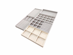 Plateau d'Organisation Luxe en Velours pour Bijoux, Support de Présentation de Luxe Très Vendu, Plateaux pour Colliers, Boîtes à Bijoux et Emballages Imprimés - Product Image 3