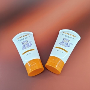 Tube souple vide de 50 ml et 80 ml pour cosmétiques OEM, emballage de crème BB/CC, crème solaire, tube en plastique à extrémité ronde avec bouchon à clapet - Product Image 5