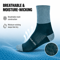 Chaussettes de cyclisme sur route haute performance en matériau premium respirant et anti-humidité avec logo personnalisé