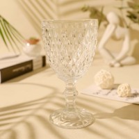Groothandel Luxe Romantische Rode Wijn Bekers Europese Stijl Vintage Glazen Bekers Kleurrijke Feestaccessoires