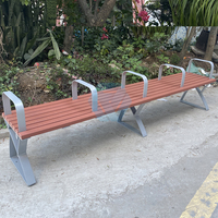 Humanisation paramétrique Design Meubles de parc Plastique recyclé HDPE Accoudoirs dos nu Banc Sièges Chaise Extérieur Moderne