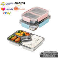 304 roestvrijstalen bento box verzegelt voedseldoos magnetron voedselopslagcontainer lunchboxen
