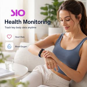Bracelet intelligent étanche 50g avec podomètre, moniteur de fréquence cardiaque, suivi du sommeil, oxymètre de sang, télécommande selfie et boucle de fixation, compatible Android (échantillon) - Product Image 3