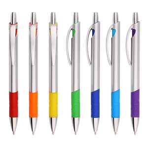 2023 Wholesale Good Quality ABS Material Ball <strong>Pen</strong> with Rubber Soft Colorful <strong>Grip</strong> for Promotion Gift - Product Image 1
