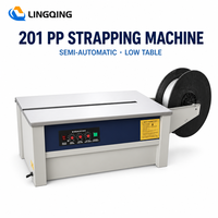 Machine d'emballage semi-automatique 201 pour bande PP, pour cartons, palettes, livres, emballage d'exportation