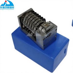 Pieza de Impresión de Alta Calidad Máquina Numeradora Hundible 4X8 de 6 Dígitos Romana Hacia Atrás, los Últimos 3 Dígitos son Ajustables - Product Image 1