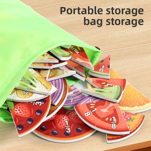 Juguete Educativo de Papel con Tablero Magnético de Fracciones de Frutas Montessori para Niños, para Estudiantes de <span class=keywords><strong>Primaria</strong></span> - Product Image 5