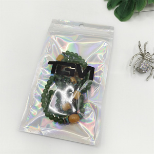 Meilleur prix, sac d'emballage personnalisé, écologique, recyclable, résistant à l'humidité, en aluminium holographique, avec fermeture éclair trois côtés, pour support de téléphone de marque - Product Image 6