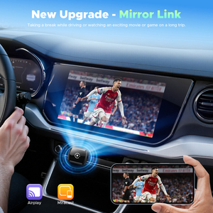 <span class=keywords><strong>Nouvelle</strong></span> boîte AI CarPlay sans fil miniature, adaptateur Android Auto avec Netflix, <span class=keywords><strong>YouTube</strong></span> et fonction de mise en miroir pour la conversion de système multimédia automobile filaire en sans fil - Product Image 3
