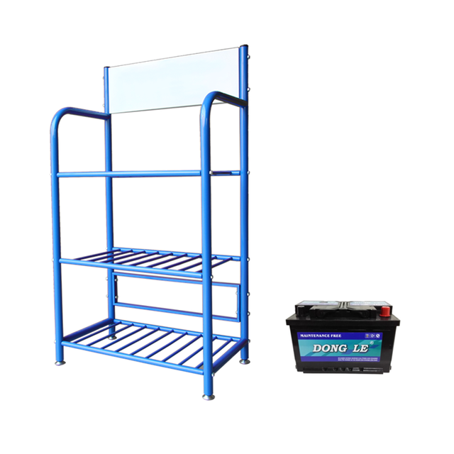 4s shop retail metal retail automotive car battery display rack stand