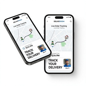 Développement d'applications de livraison sous marque blanche - Solution personnalisée pour Android et iOS avec suivi et gestion des commandes en temps réel - Product Image 1